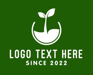 Vegetarian - Seedling Gardening Farm logo design