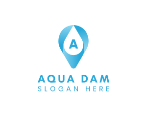 Aqua Water Droplet logo design