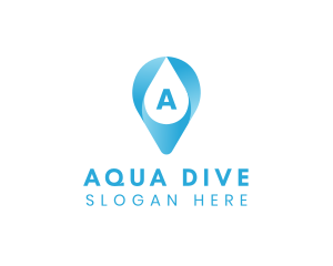 Aqua Water Droplet logo design