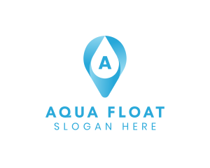 Aqua Water Droplet logo design