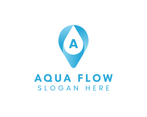 Aqua Water Droplet logo design