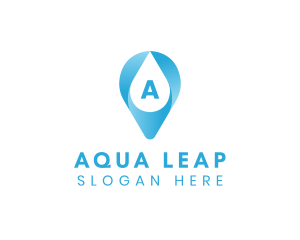 Aqua Water Droplet logo design