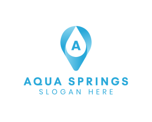 Aqua Water Droplet logo design