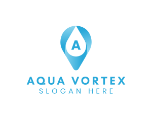 Aqua Water Droplet logo design