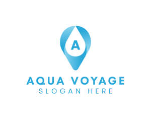 Aqua Water Droplet logo design