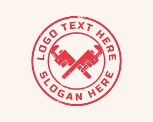 Tradesman - Plumbing Repair Wrench logo design