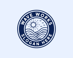 Beach Wave Resort  logo design