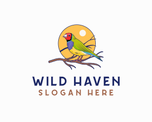 Wild Finch Bird logo design