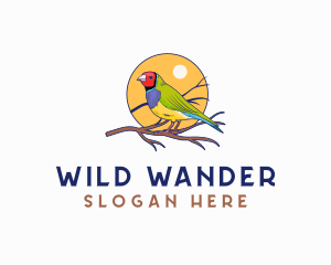 Wild Finch Bird logo design