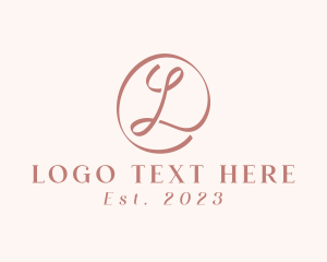 Essential Oil - Beauty Salon Letter L logo design