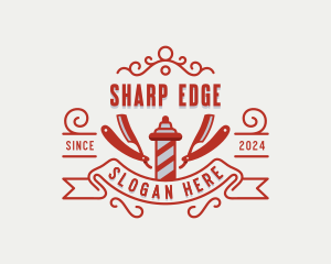 Razor - Grooming Razor Barbershop logo design