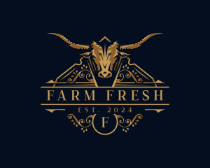 Bull Farm Restaurant logo design