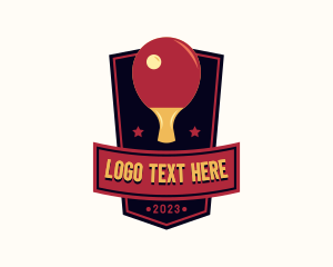 League - Table Tennis Varsity logo design