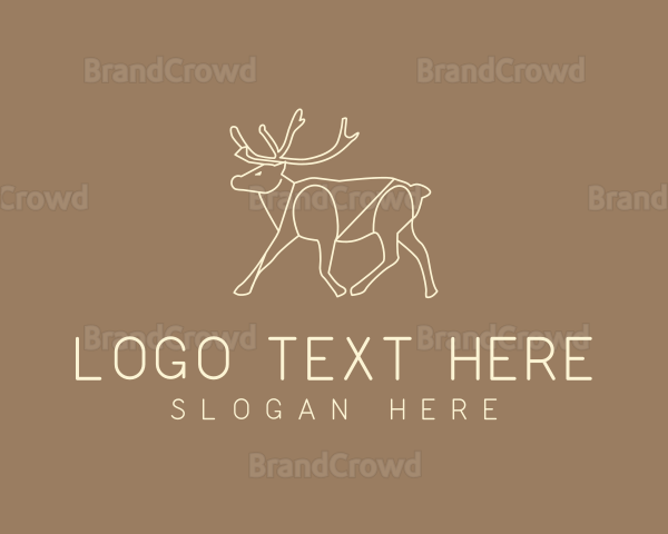 Stag Buck Wildlife Logo