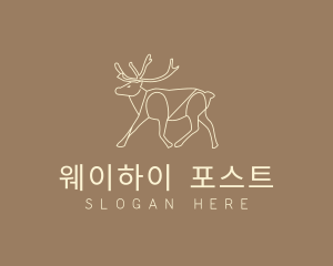 Stag Buck Wildlife logo design