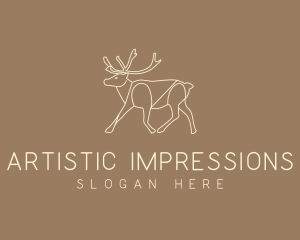 Stag Buck Wildlife logo design