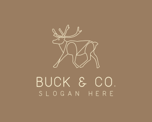 Stag Buck Wildlife logo design