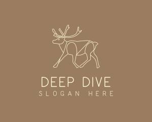 Stag Buck Wildlife logo design