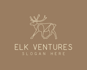 Elk - Stag Buck Wildlife logo design