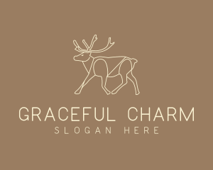 Stag Buck Wildlife logo design