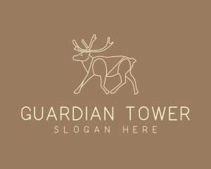 Stag Buck Wildlife logo design