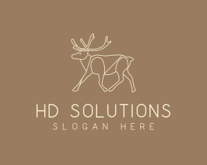 Stag Buck Wildlife logo design