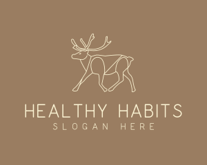 Stag Buck Wildlife logo design