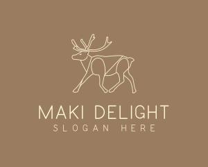 Stag Buck Wildlife logo design