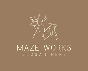 Stag Buck Wildlife logo design