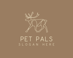 Stag Buck Wildlife logo design