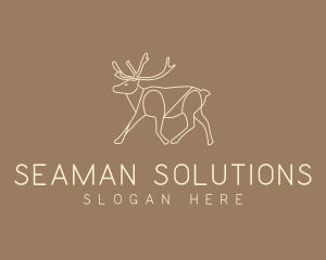 Stag Buck Wildlife logo design