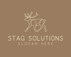 Stag Buck Wildlife logo design