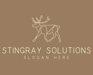 Stag Buck Wildlife logo design