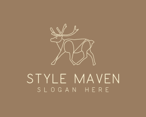 Stag Buck Wildlife logo design