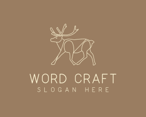 Stag Buck Wildlife logo design