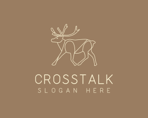 Stag Buck Wildlife logo design