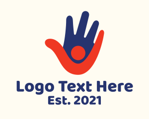 Social Justice - Hand Person Foundation logo design