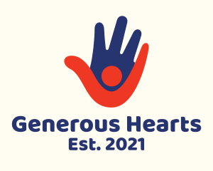 Philanthropy - Hand Person Foundation logo design
