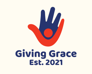Philanthropy - Hand Person Foundation logo design
