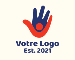 Kids - Hand Person Foundation logo design