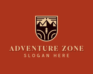 Adventure Mountain Hiker logo design