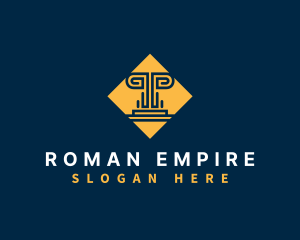 Roman - Modern Greek Column logo design