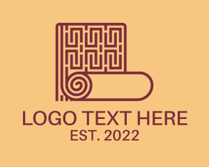 Interior Design - Clean Carpet Pattern logo design