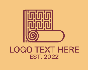 Shop - Clean Carpet Pattern logo design