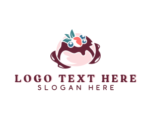 Culinary - Sweet Blueberry Pastry logo design