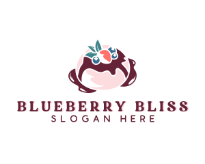 Sweet Blueberry Pastry logo design