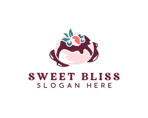 Sweet Blueberry Pastry logo design