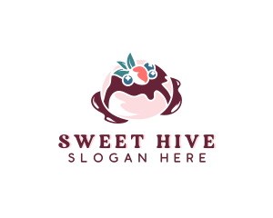 Sweet Blueberry Pastry logo design