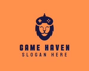 Lion Game Controller logo design