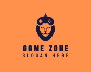 Lion Game Controller logo design